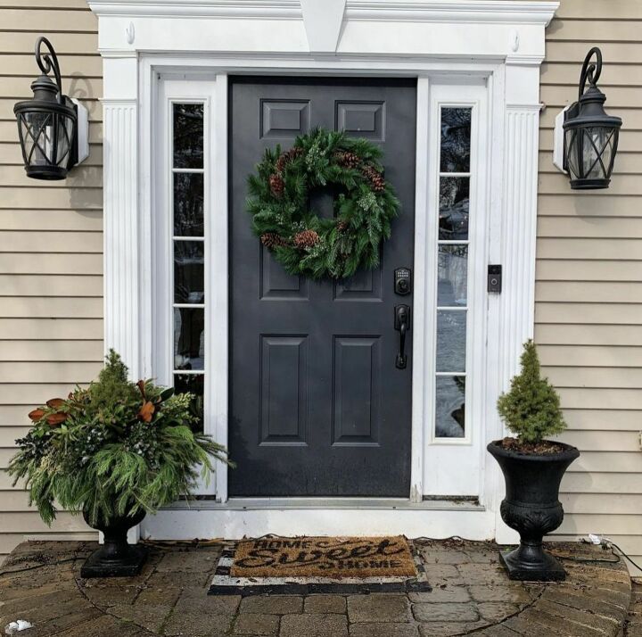 easy winter container garden design, What a difference