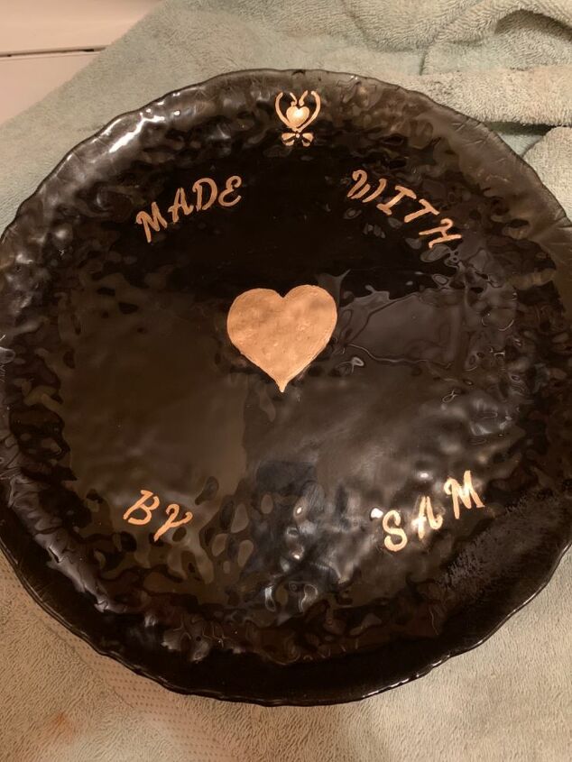 what can i use to safely seal the painted design on this cake plate