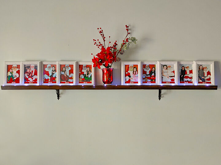 holiday photo display shelf, A solution finally