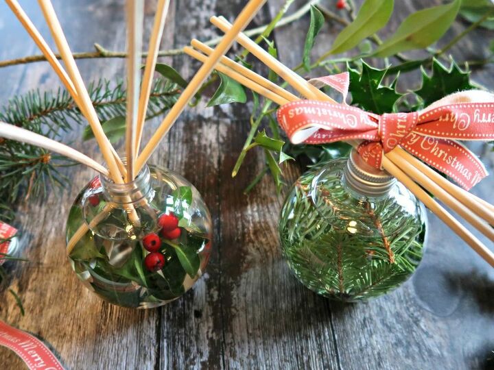 how to make super cute christmas reed diffusers