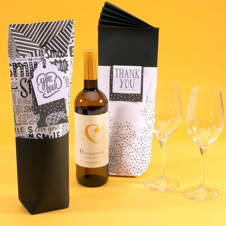 wine tastic gift wrap with paperfuel