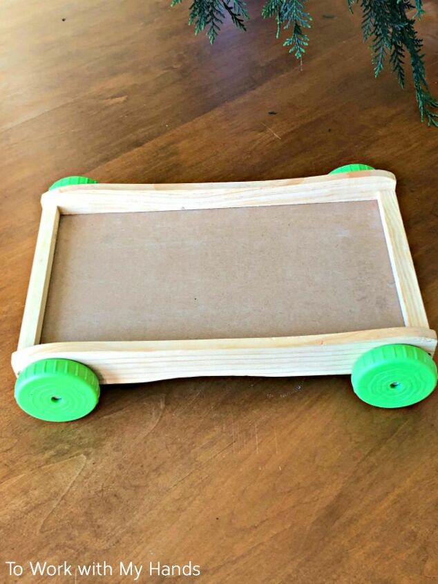 cmo hacer una bandeja de madera para servir a partir de un vagn de bloques de juguete