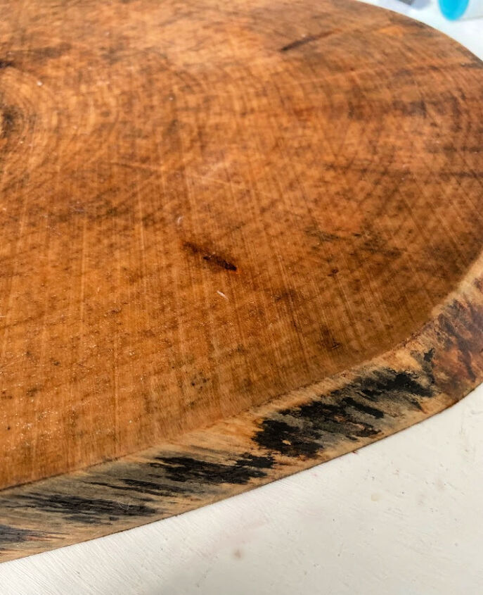 diy wood slice serving board