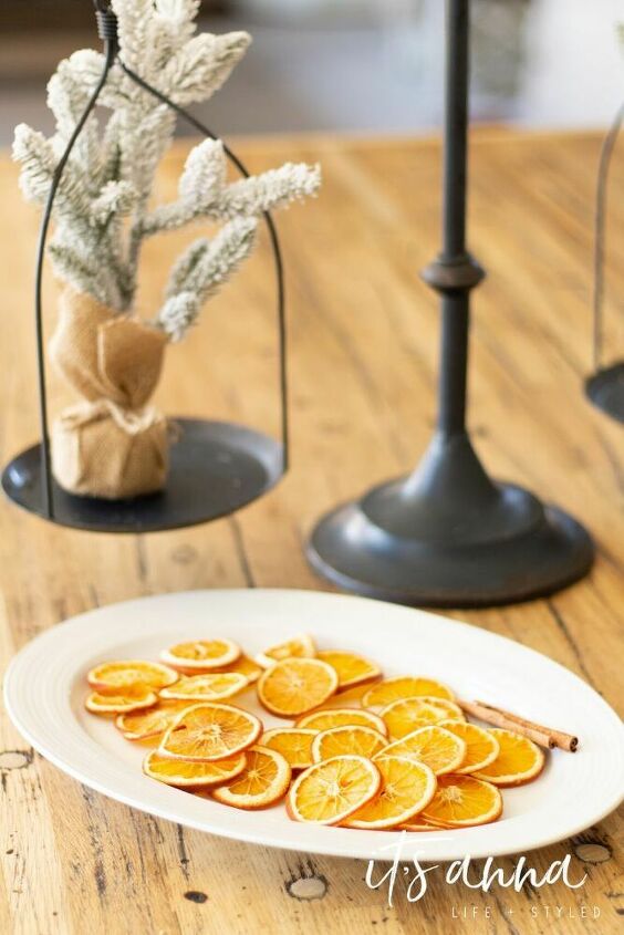 como fazer decoraes de fatias de laranja