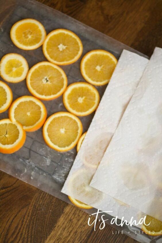 como fazer decoraes de fatias de laranja