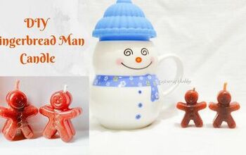 Velas de Navidad DIY Gingerbread Man