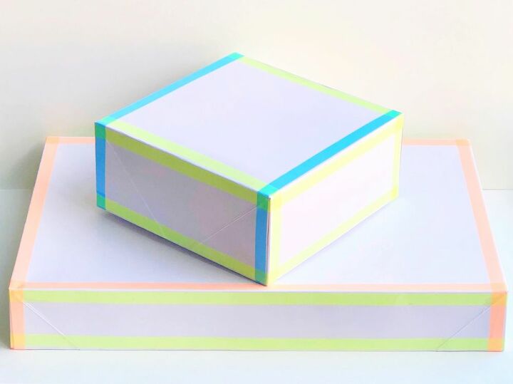 caja de regalo de cinta adhesiva fcil