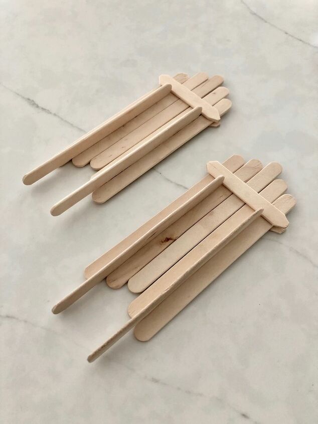 popsicle stick sled christmas tree ornaments