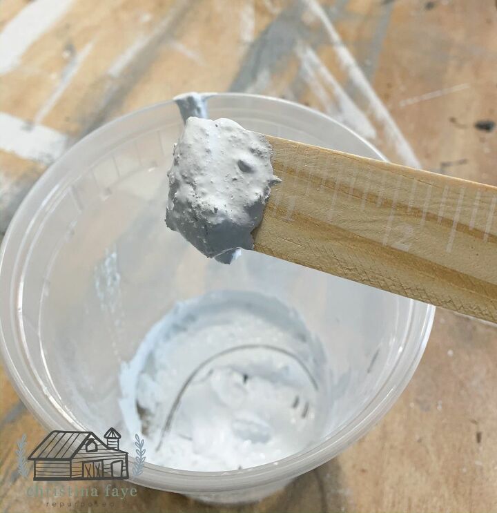 how to make over furniture using saltwash paint additive, Icing Consistency