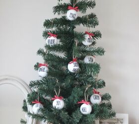rae dunn style tree decorations