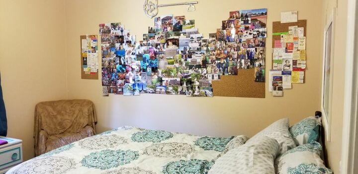 decorar una pared con fotos entradas y recuerdos