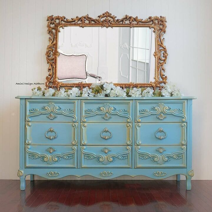 s the 19 top furniture flips of 2019, The bedroom set makeover fit for a princess