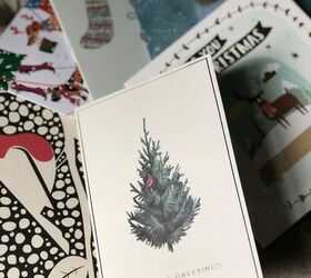 Reutilizar viejas tarjetas de Navidad como etiquetas de regalo - Proyecto de Upcycle fácil