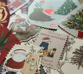 reuse old christmas cards as gift tags easy upcycle project