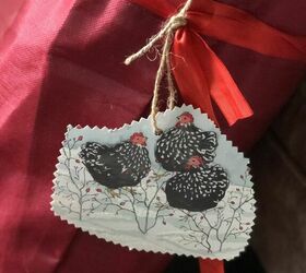 reuse old christmas cards as gift tags easy upcycle project