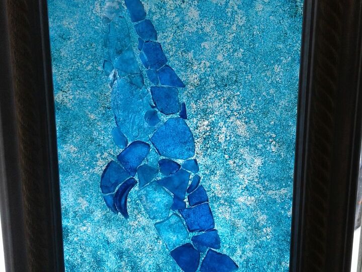 marco de mosaico de la ballena azul, Fallo de pintura Demasiada cobertura