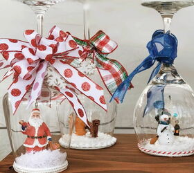 adorable diy wine glass snow globes, Your imagination is the only limit