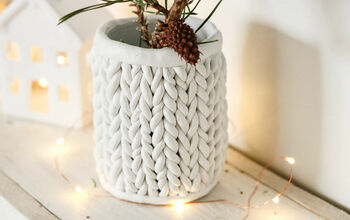 Chunky Knit Tin Can Upcycle