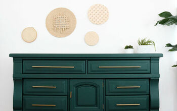 Old Dresser Upcycle - Hunter Green + Brass