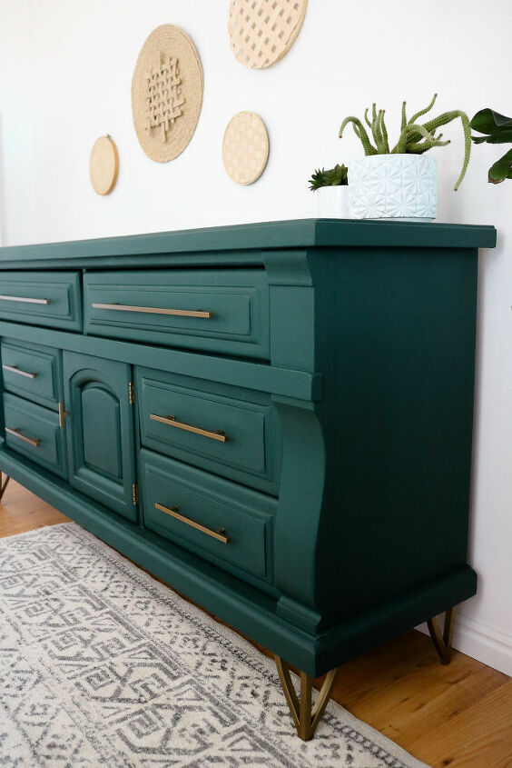 hunter green dresser IDEALHOUSE 6 Drawer for Bedroom, Large Dresser with Deep Drawers & Metal Knobs, Modern Wooden Chests of Drawers for Entryway, Hallway : Home & Kitchen bearing slides provide ample space for clothing Mid Century Dark Green Dresser
