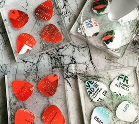 how to make your own guitar pick coasters with resin