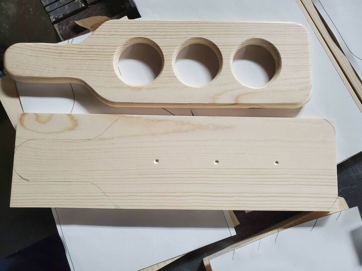 how to make a diy beer caddy flight paddles template tutorial, How to cut the holes for the flight paddles
