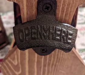 how to make a diy beer caddy flight paddles template tutorial, Cast iron bottle opener