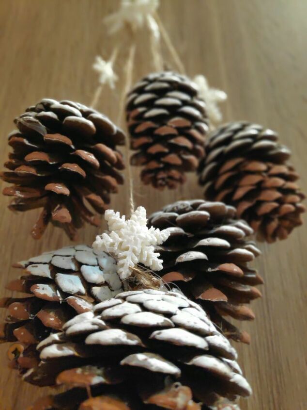 decorao easy pine cone decorao de natal escandinava
