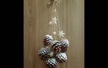 Decoración de conos de pino FÁCIL - Decoración navideña escandinava