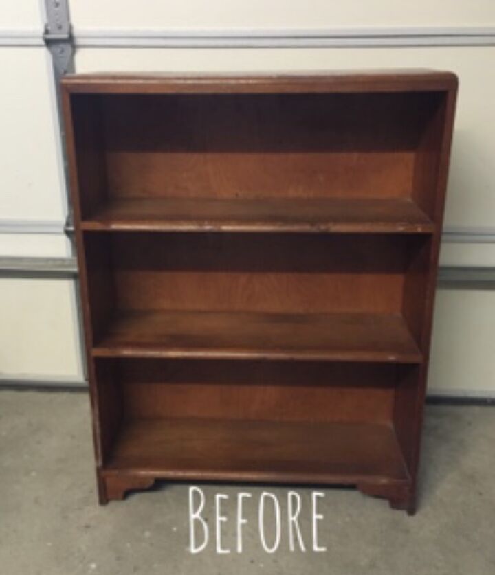 a new look for an old bookcase