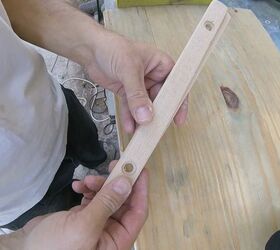 how to make a fridge door handle diy project, After drilling and sawing