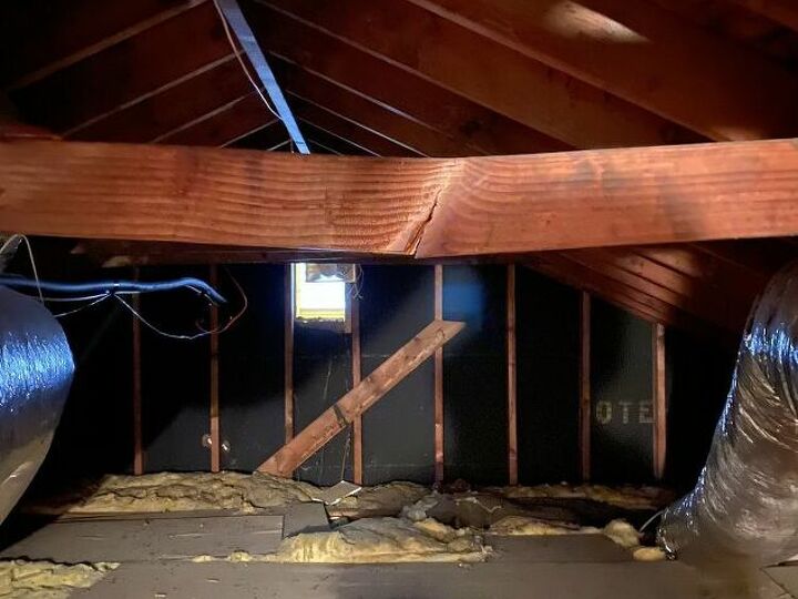 q how do i fix a cracked joist in attic
