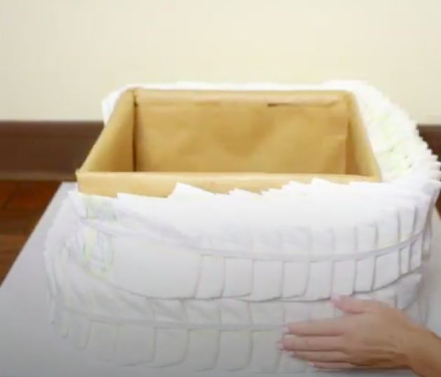 boss your next baby shower with this baby shower diaper cake