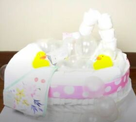 How to Make a Rubber Ducky Diaper Cake