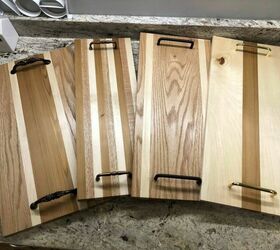 multi wood serving trays