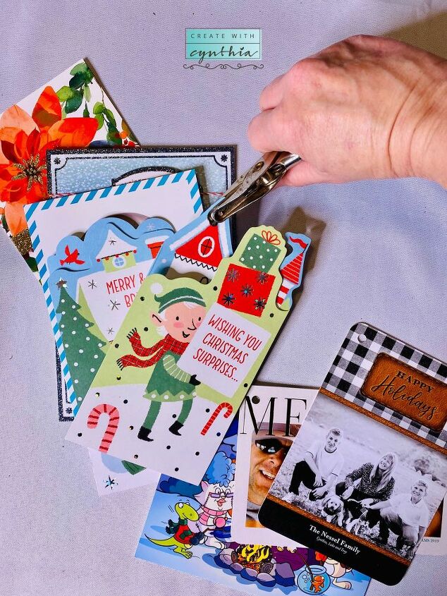 reciclagem de cartes de natal