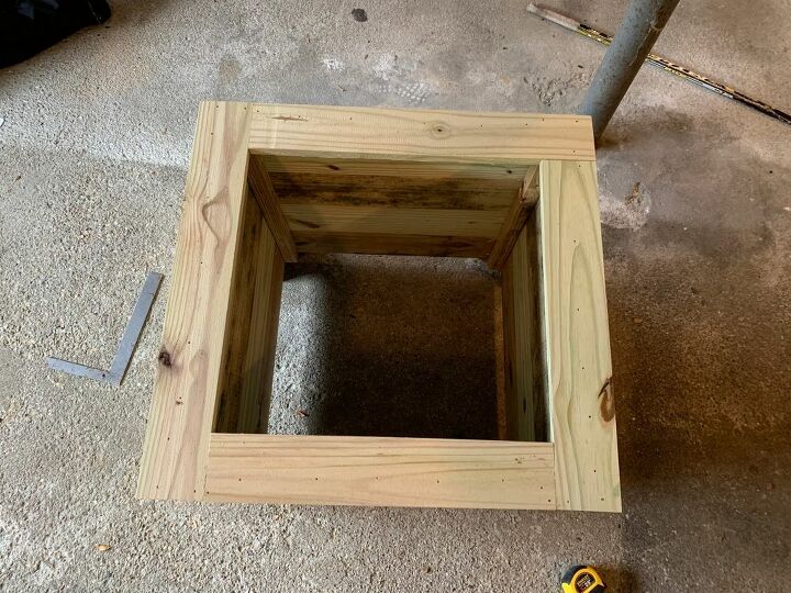 diy large wooden planter