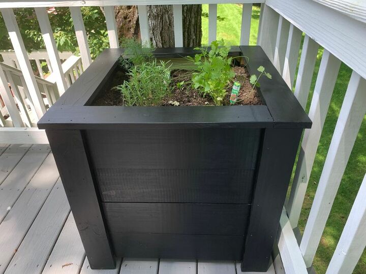 diy large wooden planter
