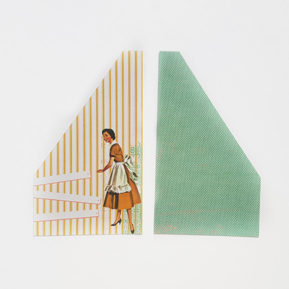 tarjeta plegada de papel kaisercraft de colores con bolsillos