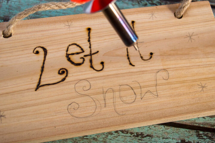 quemar madera let it snow craft