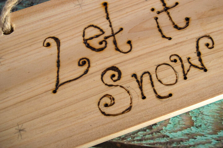quemar madera let it snow craft