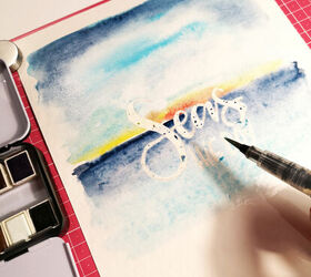watercolour hand lettering poster