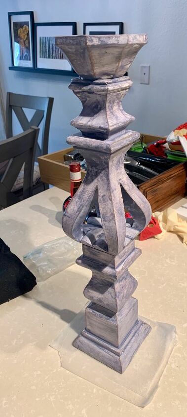 painted candlestick