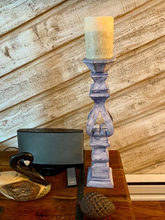 painted candlestick