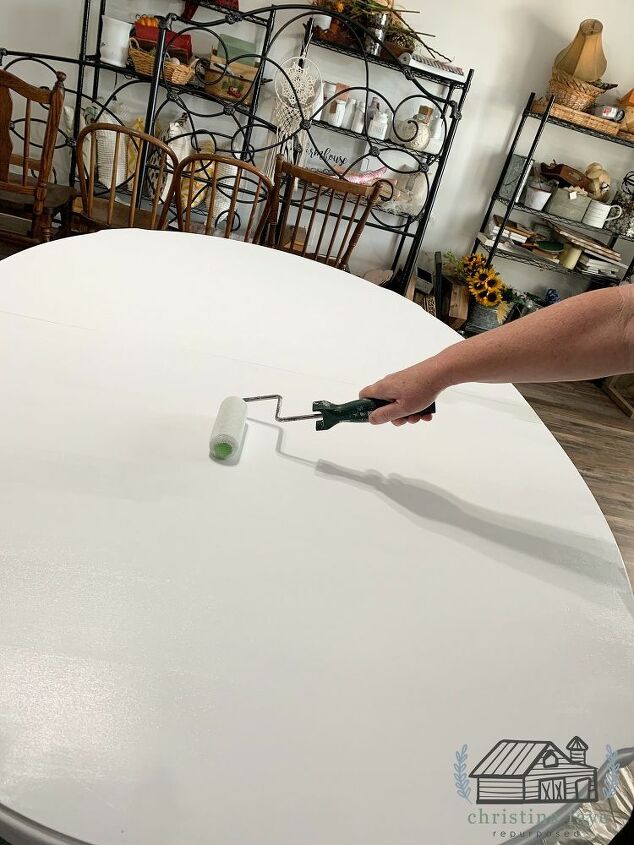 diy dining table makeover, Rolling Top