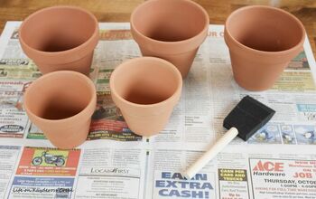 Como envelhecer e texturizar vasos de barro