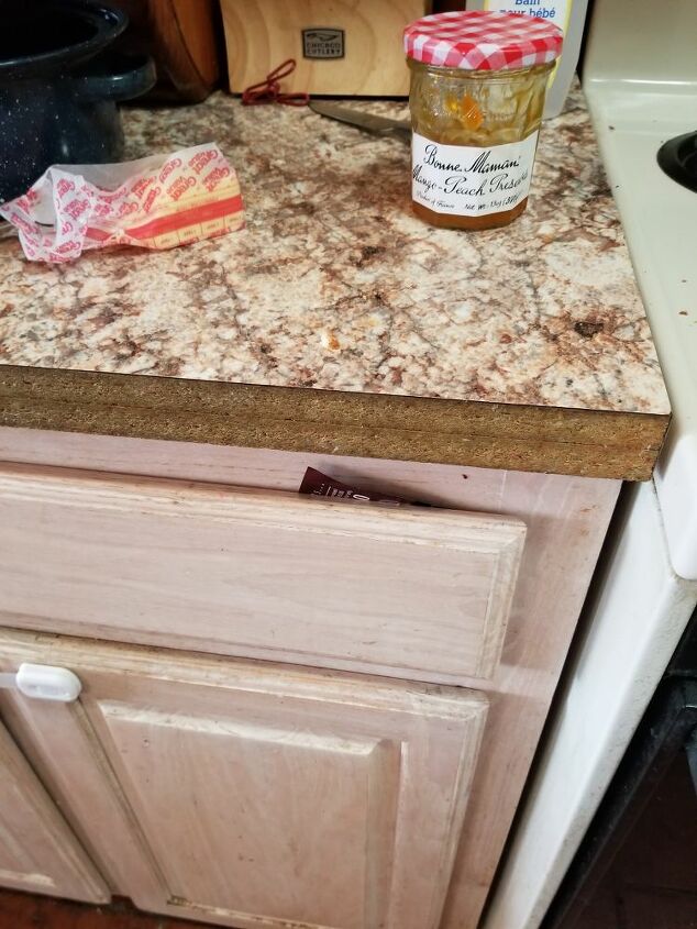 how can i reglue a formica countertop