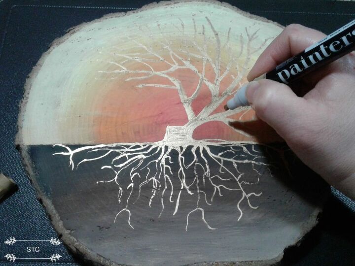 glass gem tree with epoxy resin, Creating the Tree Outline