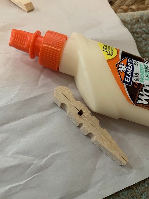 clothe pin snowflake kitchen cabinets wreath