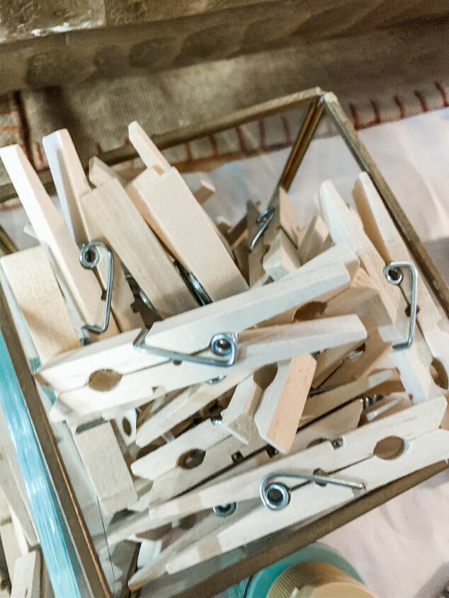 clothe pin snowflake kitchen cabinets wreath